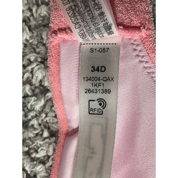 NWT Victorias Secret 2 Pc Bikini 34D/M Essential Triangle Boyshort Bottom Pink - Picture 16 of 16